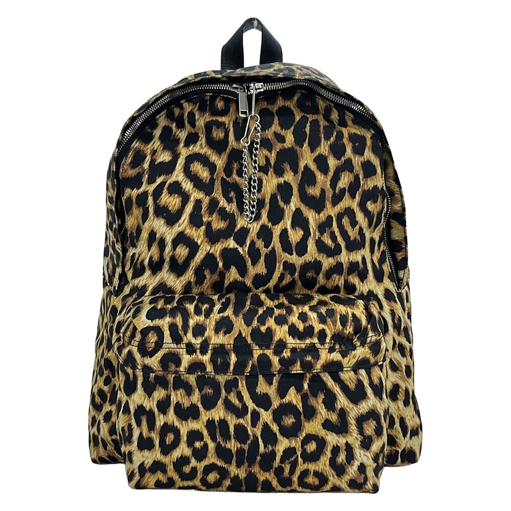Celine Backpack Light Brown Dark Brown Black Nylon Leather